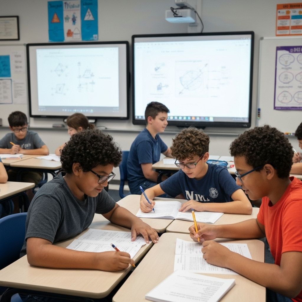 Students learning together
